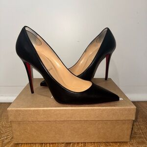 Christian Louboutin Kate Black Leather Pump Sz 41